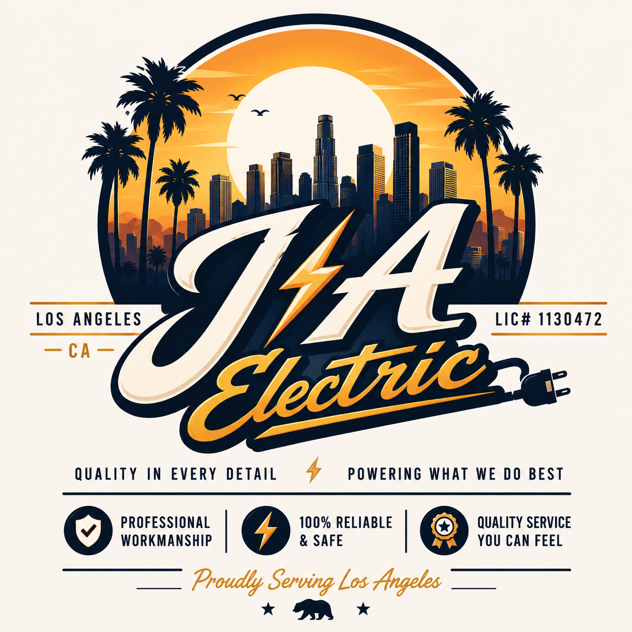 J A Electric logo